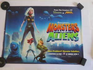 MONSTERS VS ALIENS | UK Quad | Original Movie Poster