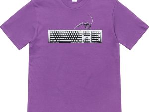 supreme keyboard tee purple