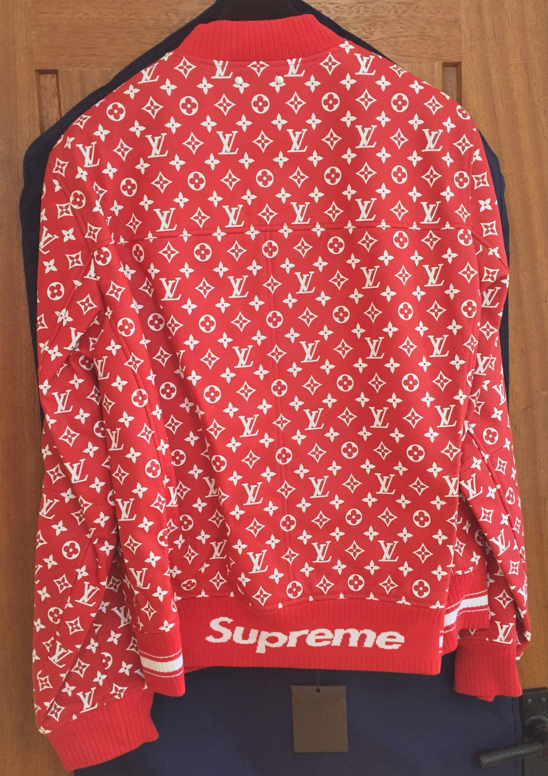 Louis Vuitton By Supreme Leather Bomber Jacket